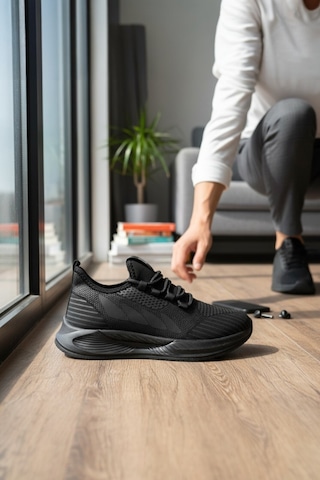 Enoch Erkek Nefes Alan Hafif Tabanlı Koşu Ve Yürüyüş Ayakkabısı Sneaker Siyah