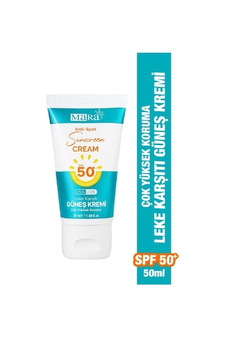 Mara Leke Karşıtı Yüz Güneş Kremi SPF50+ 50 ML