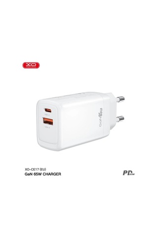 Özel Seri Enerji Akıllı Ce17 Eu 65w Q.c Pd Fast Hızlı Usb-c Usb-a Çift Çıkışlı Şarj Aleti Adaptörü