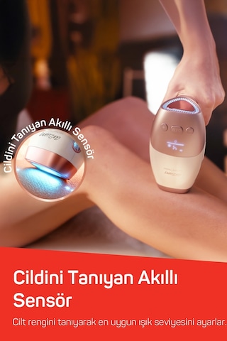Arzum AR5178 Sateen Touch Şarjlı Ipl Tüy Alma Sistemi, Otomatik Mod, Cilt Rengi Sensörlü, Beyaz