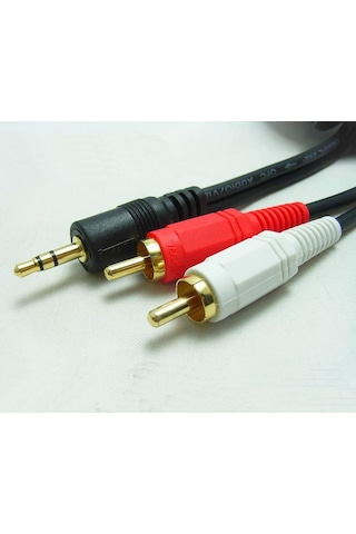 Stereo - Aux To 2 X Rca 1 5 Metre Kablo Ses Sistemi Kablosu