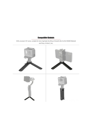 Konesam Mt-05 Mini Tripod Kolu - Telefon, Kamera, Stablizer Ve Selfie Çubuğu İçin 2'li Kullanım - Hafif, Sabit Ve Çok Fonksiyonlu