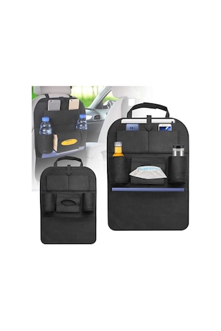 Araba Araç İçi Koltuk Arkası Organizer Oto Koltuk Arkası Eşya Düz