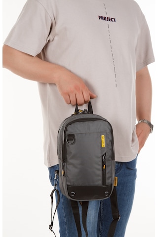 Newısh Polo Accessorıes Unisex Impertex Kumaş Suya Dayanaklı Omuz Ve Mini Sırt Çantası Gri