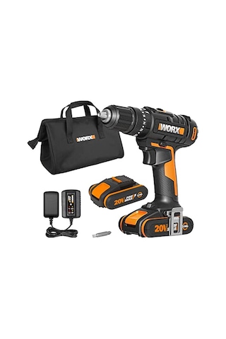Wx370.1 20v/2.0ah Li-on Çift Akülü Profesyonel Şarjlı Darbeli Matkap