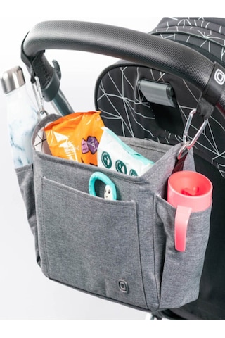 Diono Buggy Buddy 8'I 1 Arada Bebek Arabası Düzenleyici - Gri Çok Renkli