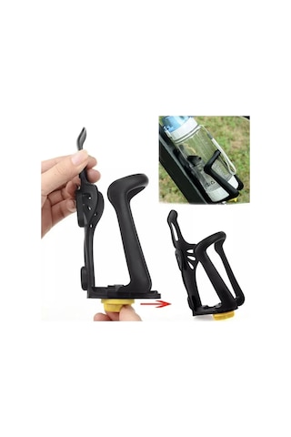 Forte GT Modula Cage Ex Genişlik Ayarlı Plastik Matara Kafesi Siy Siyah