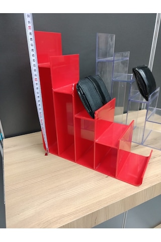 Uzman Grup Raf Pleksi Cüzdanlık Teşhir Standı (6'Li Paket)