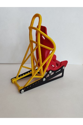 Yarış Koltuğu Telefon Standı Sarı - Kırmızı