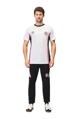 Bjk Tsrt 038 Beşiktaş Lisanslı Antrenman Beyaz Bisiklet Yaka T-shirt Beyaz