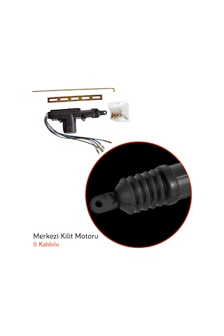 Pmx 12v Merkezi Kilit 5 Kablo Tek Motor Kancalı