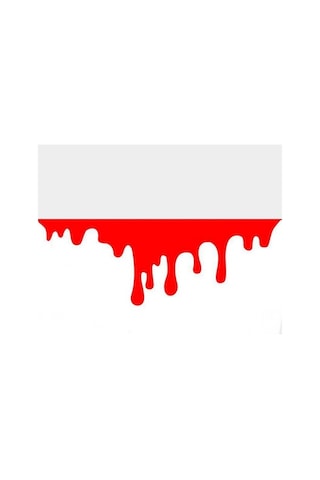 Ilginç Kan Izi Araba Sticker Yapıştırması