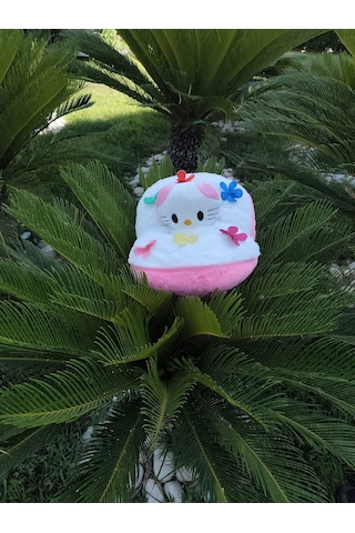 40 Cm Buket Çiçek Şeklinde Hello Kitty Stitch Stiç Peluş Oyuncak Hediye Pembe