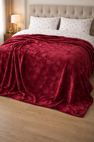 Amore Battaniye 166 226 Cm Tek Kişilik Rouge Kırmızı