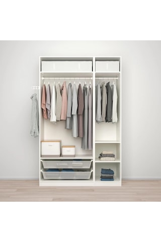 Ikea Beyaz Fonksiyonel Kapaklı Gardırop 150x60x236 Cm