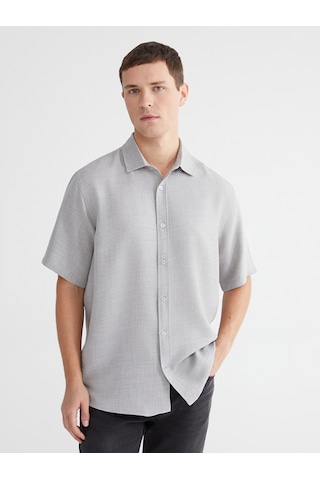 LC Waikiki Lc Waıkıkı Gri Regular Fit Erkek Gömlek
