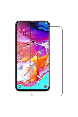 Samsung Uyumlu Galaxy A70 Nano Kırılmaz Cam Ekran Koruyucu Şeffaf