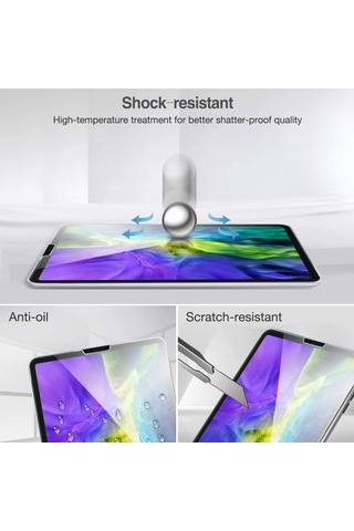 Apple Uyumlu iPad Air 4 2020 10.9 İnch 4. Nesil Ekran Koruyucu Nano Esnek Cam