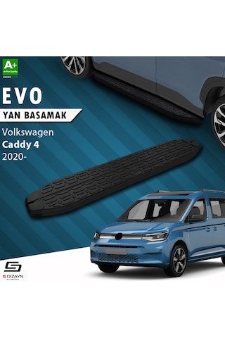 S-dizayn Vw Caddy 4 Evo Siyah Yan Basamak 193 Cm 2020 Üzeri