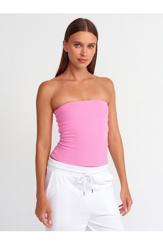 Dilvin Crop Top 101a20659 Pembe