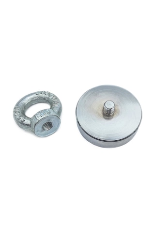 Süper Güçlü Halkalı Neodyum Pot Mıknatıs, 60Mm Çap Magnet Fishing