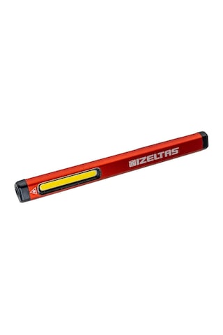 İzeltaş Cob Led Şarjlı Lazer Pointer Kalem Tipi Fener 300 Lm Kırmızı - Siyah