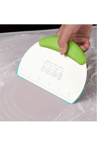 Mavi Plastik Saplı Ölçekli Çelik Kazıyıcı Çok Renkli