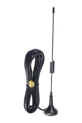5 Dbi Sma Anten 3 Metre Kablolu 25 Cm İçi İğneli Sma Anten
