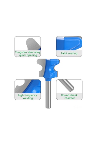 Xiyyadms Tungsten Çelik Ahşap Freze Ucu - Kesme Hassasiyeti, Özelleştirilebilir Tasarım, Milling Ve Kenar Düzeltici Makinaları İçin 1/4 19.05mm
