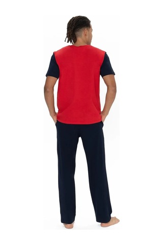 U.S. Polo Assn. U.s Polo Assn. 18898 Erkek Kısa Kollu Bisiklet Yaka Pijama Takımı-kırmızı Kırmızı