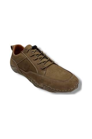 Sayar 362-26 Hakiki Nubuk Deri Comfort Casual Erkek Ayakkabı Vizon