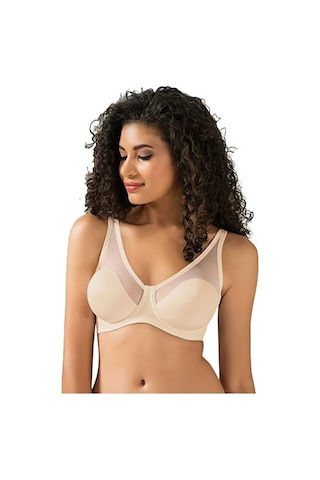 Le Jardin 9200-B Tül Kaplı Soft Cup Sütyen Ten Ten Rengi