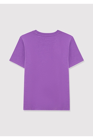 Mavi - Mavi Logo Baskılı Mor Tişört 6610030-70606 Mor