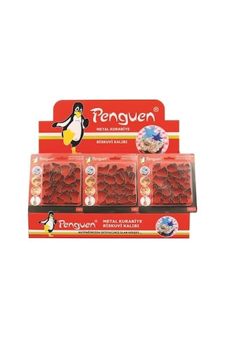 Penguen Metal Kurabiye Kalıbı 18 Parça Png-1712