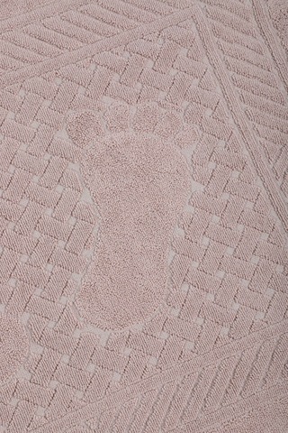 Mira Home Ayak İzli Banyo Havlusu % 100 Pamuk Yumuşak Ayak Havlusu 50x70 Cm Kahve Kahverengi