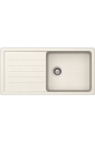 Ukinox Valente D-100L Beyaz Granit Eviye