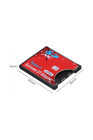 Sd To Cf Kart Dönüştürücü Adaptör Compact Flash Tip I Çevirici