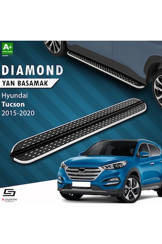 S-dizayn Hyundai Tucson 3 Diamond Krom Yan Basamak 173 Cm 2015-2020