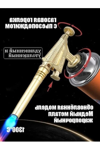 Fortunelane Ev Bahçe Için Bakır Borulu Rüzgar Direnci, Elektronik Ateşleme, Isıtma, Pişirme Işık Torchu - Dış Mekan Gazlı Ateşley