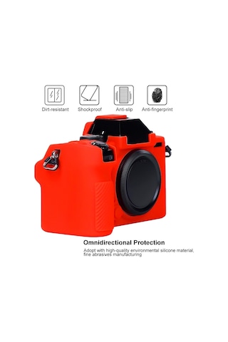 Fujıfılm X-s10 İçin Yumuşak Silikon Koruyucu Kılıf Sarı Diğer