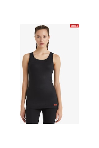 Blackspade Vücuda Oturan İçlik Unisex Termal Atlet Siyah / Beyaz, Isı Koruyucu İçlik-9260 Siyah