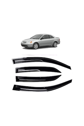 Honda Civic 01-05 Mugen Cam Rüzgarlığı 4 Parça