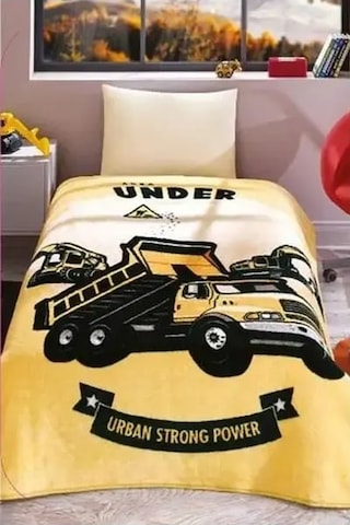 Özdilek Prime Tek Kişilik Battaniye 155x215 -constraction Sarı Sarı