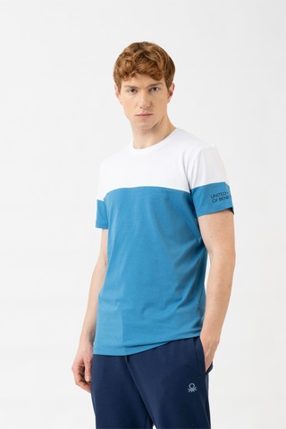 United Colors Of Benetton Erkek Tshirt Bnt-m21131 Mavi