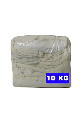 Beyaz Ve Krem Parça Silgi Bezi 1 Paket 10Kg -