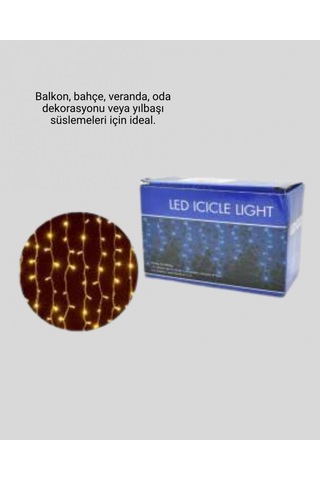 Saçaklı 4 Metre Perde Led Çok Renkli