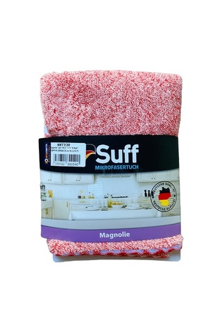 Trobus Mikrofiber Cam Silme Bezi Kurulama Havlusu 40x40 Cm Kırmızı Beyaz