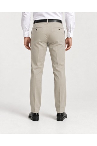 Classics Men Caserta Regular Fit Likralı Erkek Kumaş Pantolon - 7558 Bej
