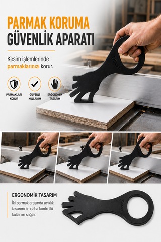 Parmak Koruma Güvenlik Aparatı Siyah