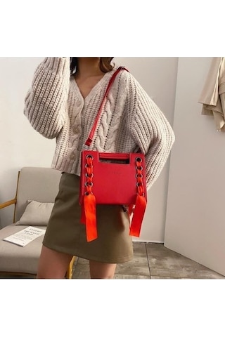 Tongxida Scıone Perçin Omuz Kadın Çanta, Siyah, Küçük Kare, Yeni Moda Tüm Askılı Maç Kg Bosphorus Siyah